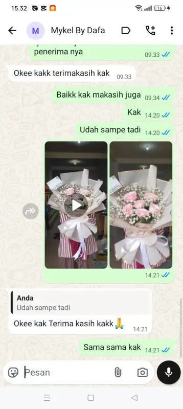 Testimonial Papan buket bunga BADUNG