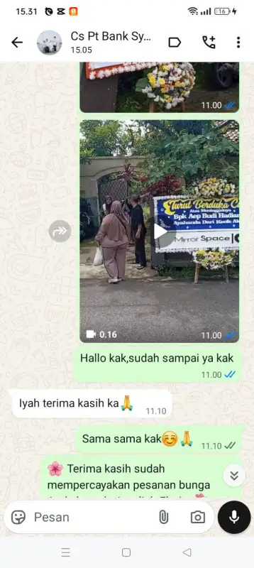 Testimonial Papan Bunga BADUNG